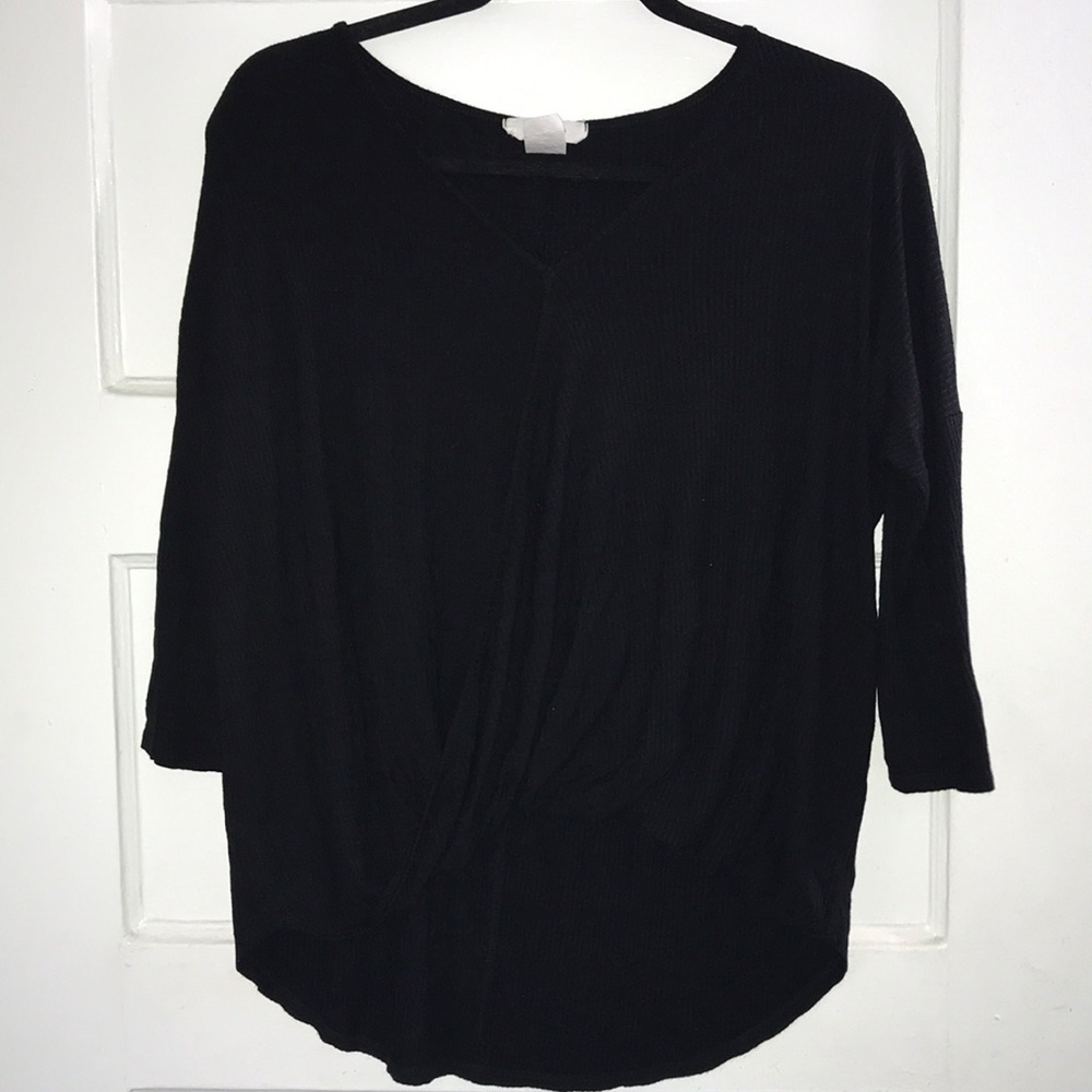 Long sleeve wrap top - Picture 2 of 3